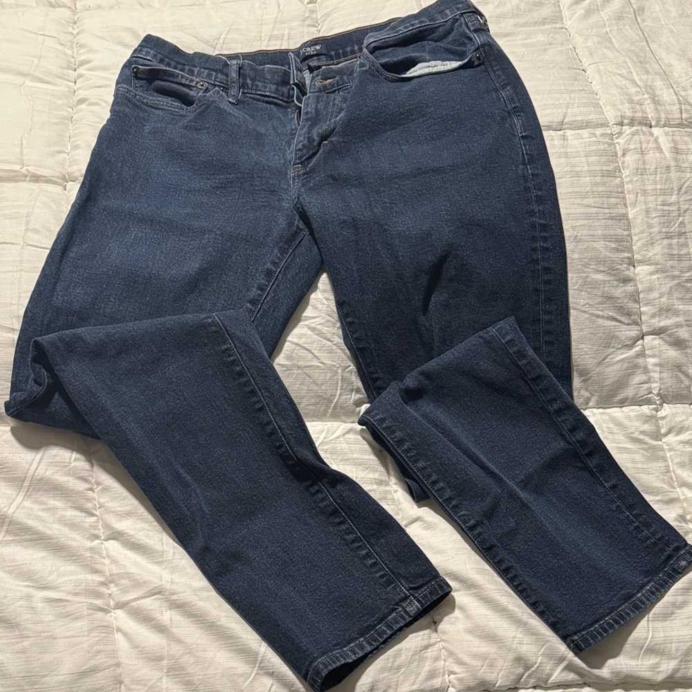 J. Crew Men's Straight Jeans - Deep Indigo